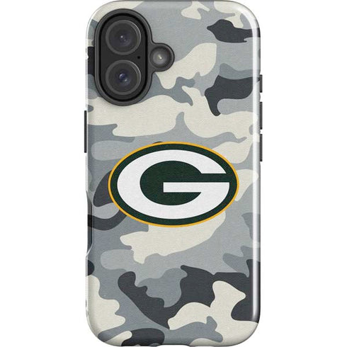 NFL Green Bay Packers Camo iPhone 16 Plus Impact Case
